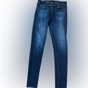 AG Adriano Goldschmied The Farrah Skinny High Rise Blue Women's Jeans Size 26